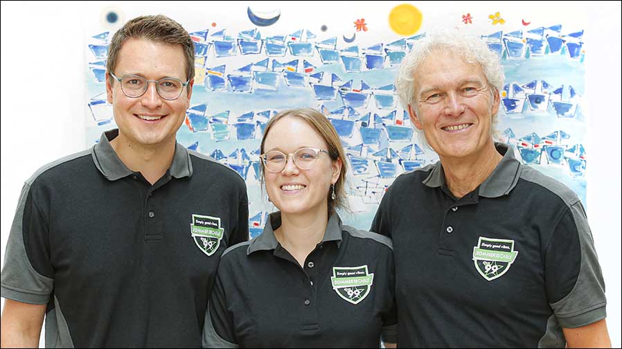 Maximilian Blanck, Marie-Kathrin Huber und Rainer Blanck (Foto: Sommer cable)