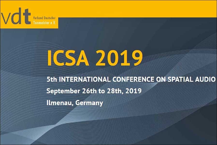 ICSA 2019 mit 33 3D-Audio-Präsentationen