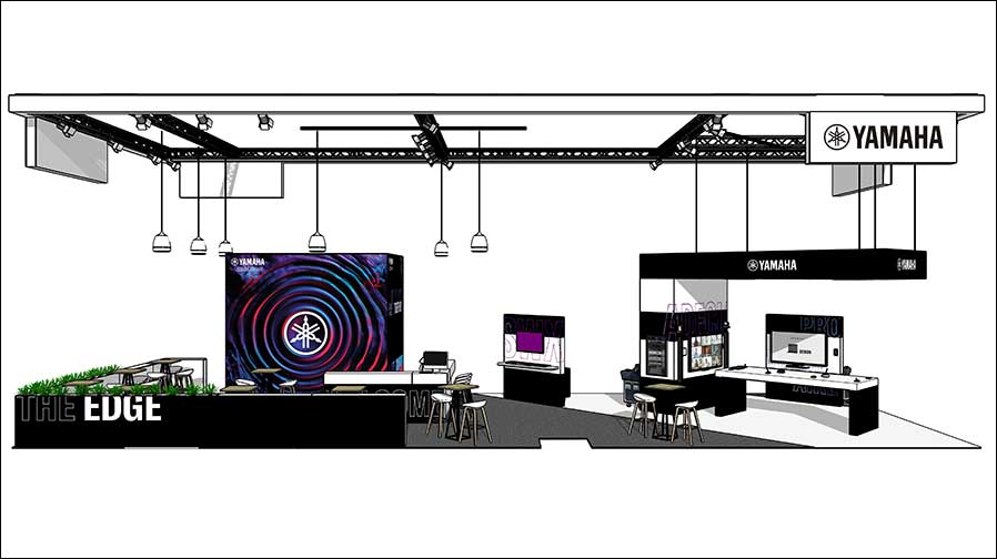 Yamaha-Stand auf der ISE 2025 (Grafik: Yamaha)