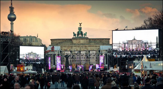 XL Video an Silvester in Berlin