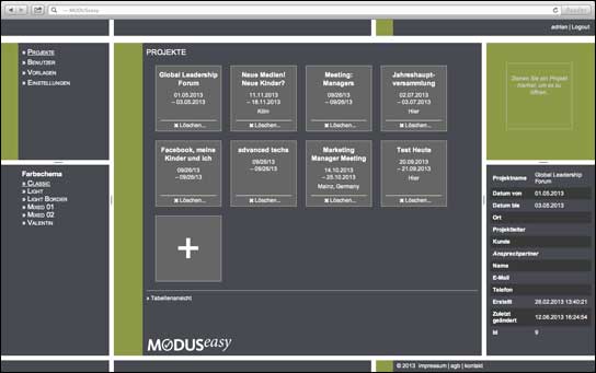 Veranstaltungsorganisation leicht gemacht: MODUSeasy