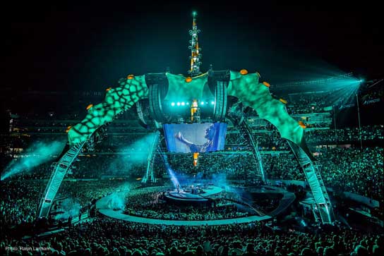 Mark Fishers Bühne für die 360-Grad-Tour von U2. Foto: Ralph Larmann.