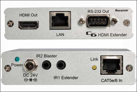 Ebenfalls auf der ISE zu sehen: Der HDBaseT-geeignete Receiver von LINDY.