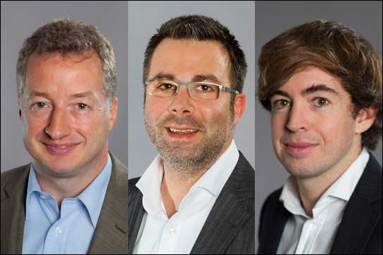 Die neuen Kundenbetreuer: Markus Busch, Christopher Jung und Simon Rist (von links)