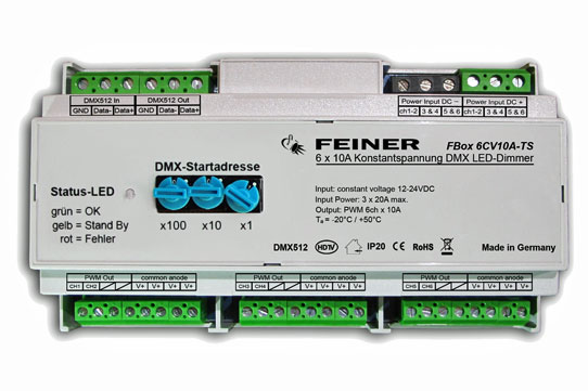 Flicker- und ﬂimmerfrei Dimmen mit bis zu 16 bit: FBox-LED-Dimmer