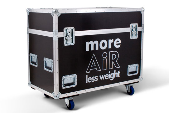 30 % leichter: Das neue AiR-Flightcase von Amptown Cases.
