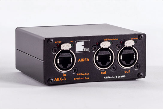 Fohhn AIREA ABX-3: Audionetzwerk und Aktiv-Lautsprecher