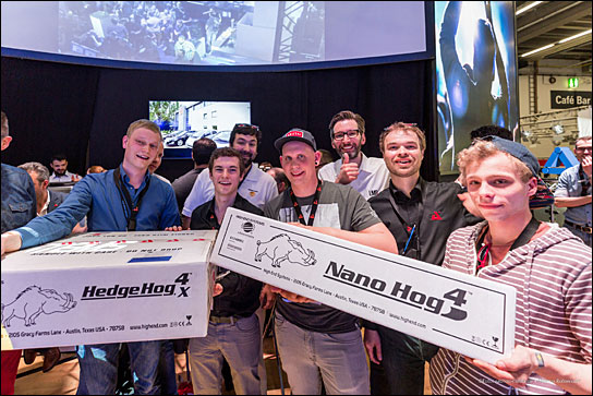 Der Kampf geht weiter: Bild vom "Hog Factor" auf der Prolight + Sound 2015 (Foto: aadhoc)