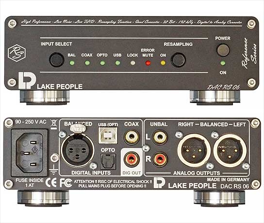 Lake People - Reference Series: Digital to Analog Converter DAC RS 06