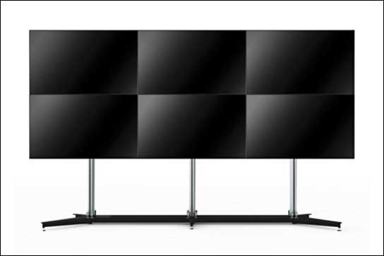 SMS RAPID System: Bis zu 2 x 3 Displays bilden eine LED-Wand