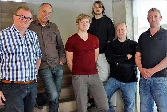 Das neue LED-Team: Frederic Opsomer, Marc Fichefet, Sam Schulpen, Hendrik Claerhout, Mario Hosten und Oliver Clybouw (von links, Foto: XL Video)