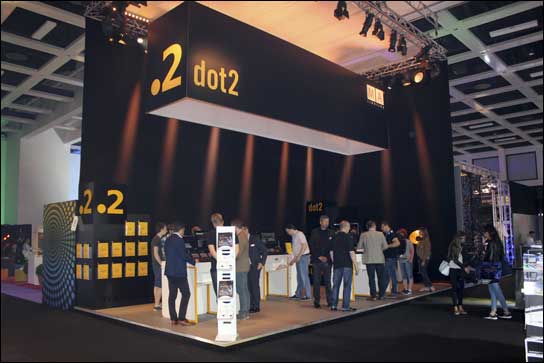 Die dot2 hatte auf der Stage Set Scenery ihren eigenen Stand