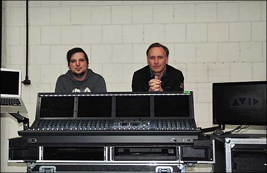 Neue Pult-Power bei MRG: Ton-Operator Thomas Heinrich (links) und Firmenchef Steffen Haug.