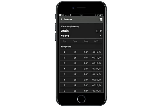 Überblick direkt auf dem iPhone: ArrayCalc Viewer App von d&b