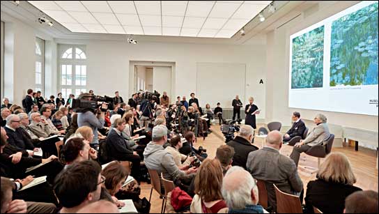 Pressekonferenz im Multifunktionsraum des Museums Barberini (Foto: Museum Barberini).