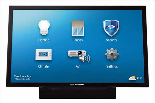 Crestron TSD-2020: 20-Zoll-Touchpanel mit einer Auflösung von 1920 x 1080.