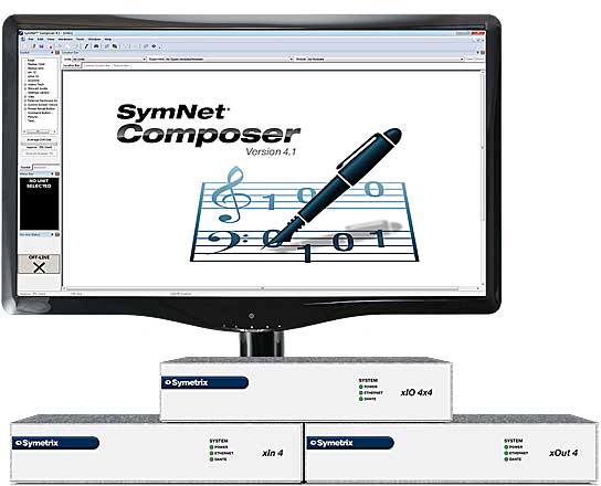 Die drei Hardware-Erweiterungen werden mit der SymNet Composer Software programmiert, deren neue Version 4.1 jetzt bereit steht.