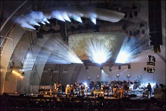 Above & Beyond live at the Hollywood Bowl in LA.