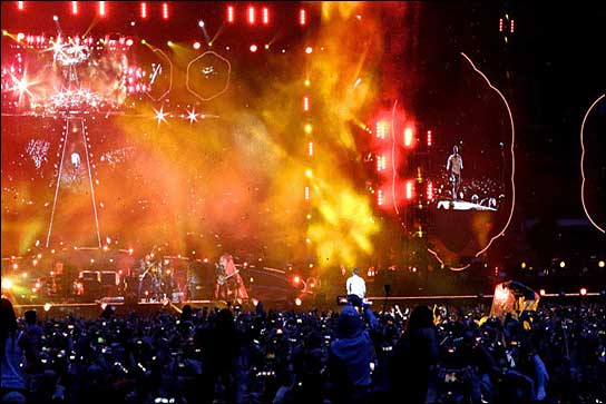 LED-Scheinwerfer von Prolights bestimmten das Licht bei Coldplay