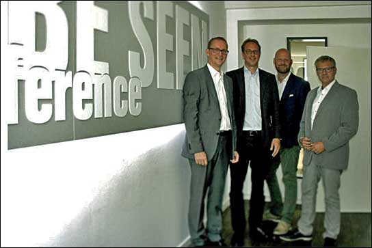 Jetzt sind sie ein Team (von links): Stefan Knoke, Paul von Schubert, Markus Deserno und Frank Beyer