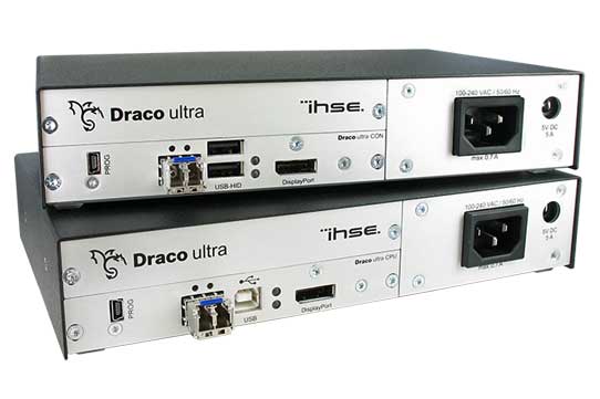 Der Draco ultra DP Extender mit erweitertem Farbspektrum ist für maximale Verfügbarkeit auch in redundanten Varianten erhältlich.