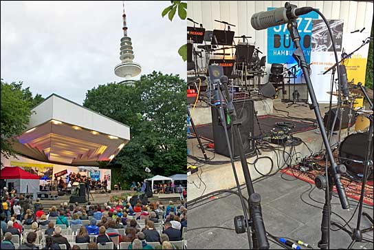 Das Jazz Open Hamburg lockt jährlich bis zu 10.000 Besucher in den "Planten un Blomen"-Park (Fotos: Jazzbuero Hamburg).