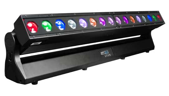 Dank 40-Watt-LEDs richtig hell: Die "große" Chorus Line LED-Bar mit 16 LEDs von ELATION (Fotos: ELATION).