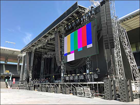 L-Acoustics lieferte den Sound: Justin Bieber im Berner Stade de Suisse.