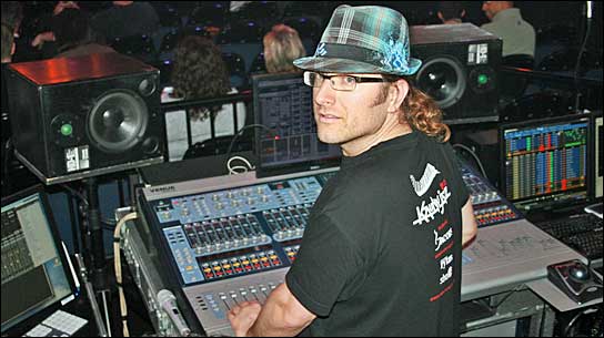 James Caran, der FoH-Techniker von Naturally 7