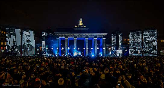 Feierlichkeiten zum 25. Mauerfall-Jubiläum; Foto: Ralph Larmann / XL Video.