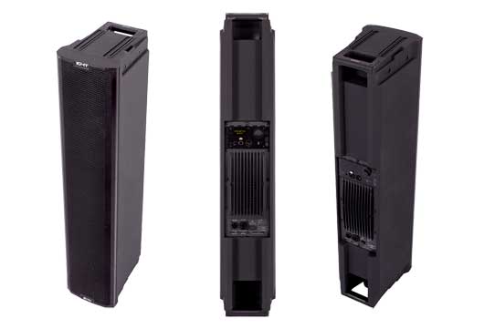 Die INGENIA IG4T ist eine 2-Wege-Aktiv-Lautsprecherbox mit vier 6,5.Zöllern und einem 1,4-Zoll-Kompressionstreiber.