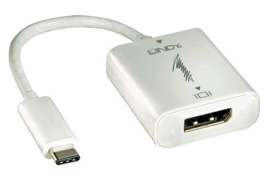 USB 3.1 Typ C (ALT Mode) auf DisplayPort 4K Adapter von Lindy