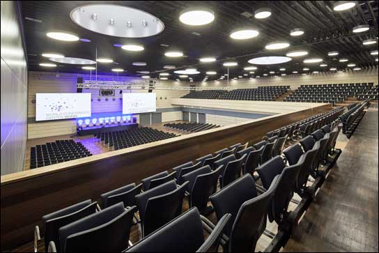 Das WorldCCBonn wurde mit hochwertiger Tontechnik von Meyer Sound ausgestattet (Fotos: s.h.schroeder)