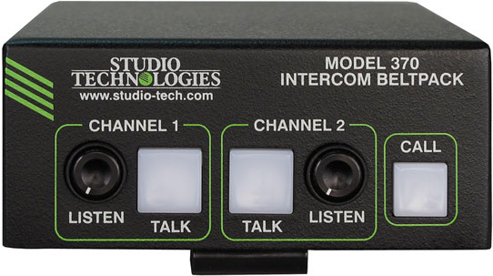 Intercom auf Dante-Basis: Das Model 370 Beltpack von Studio Technologies.