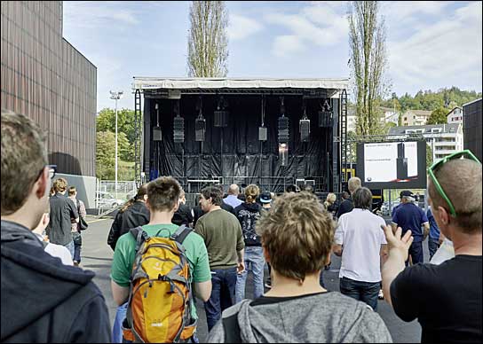 Und wieder konnte man auf dem Freigelände die großen Systeme hören.