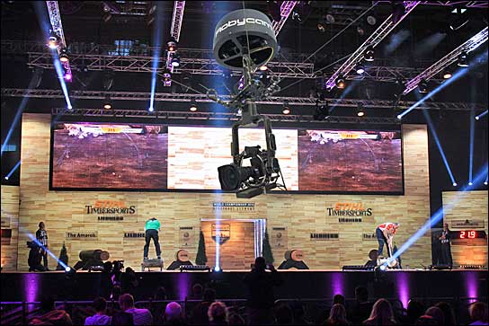 STIHL TIMBERSPORTS Series in der Stuttgarter Porsche-Arena